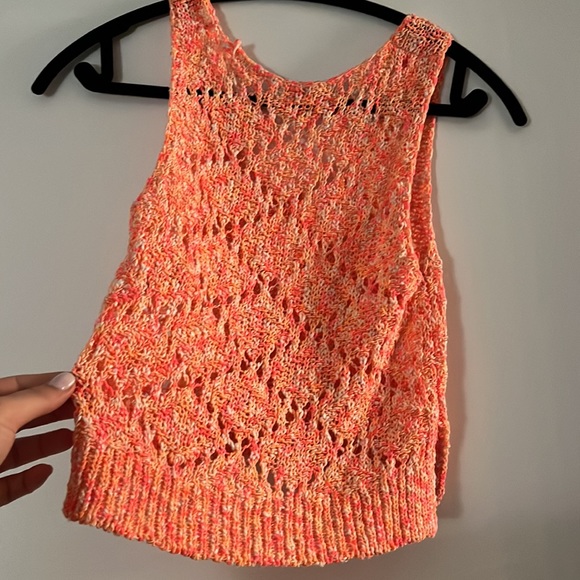 Boho cropped knit tank (Medium) - Picture 2 of 5